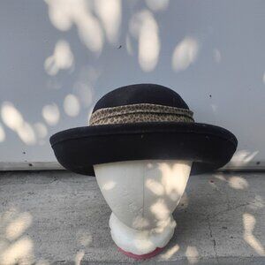 Vintage Felt Bowler Derby Hat